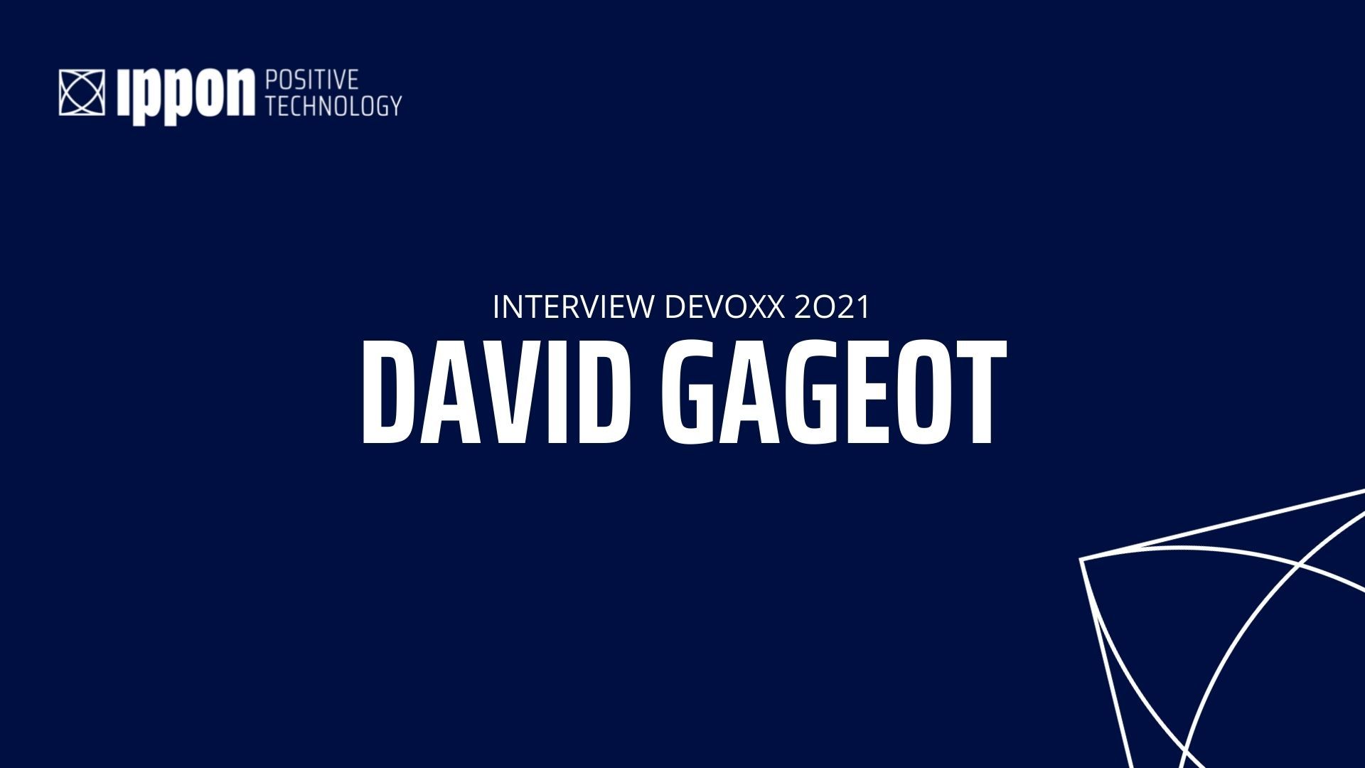 Devoxx 2021 - L'interview de David Gageot, Chief Architect chez Doctolib