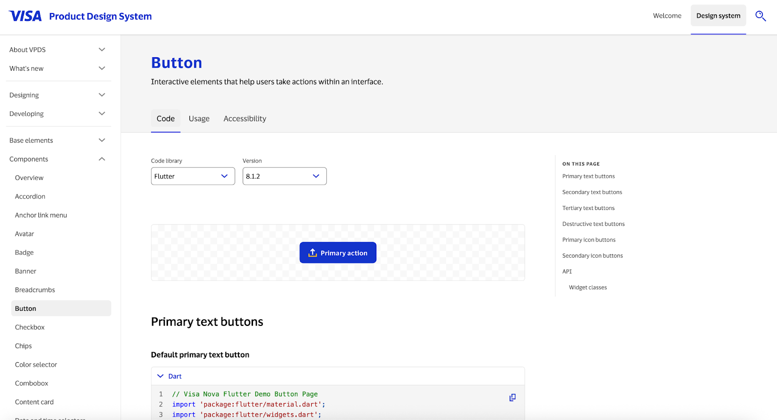 composant bouton dans le design system