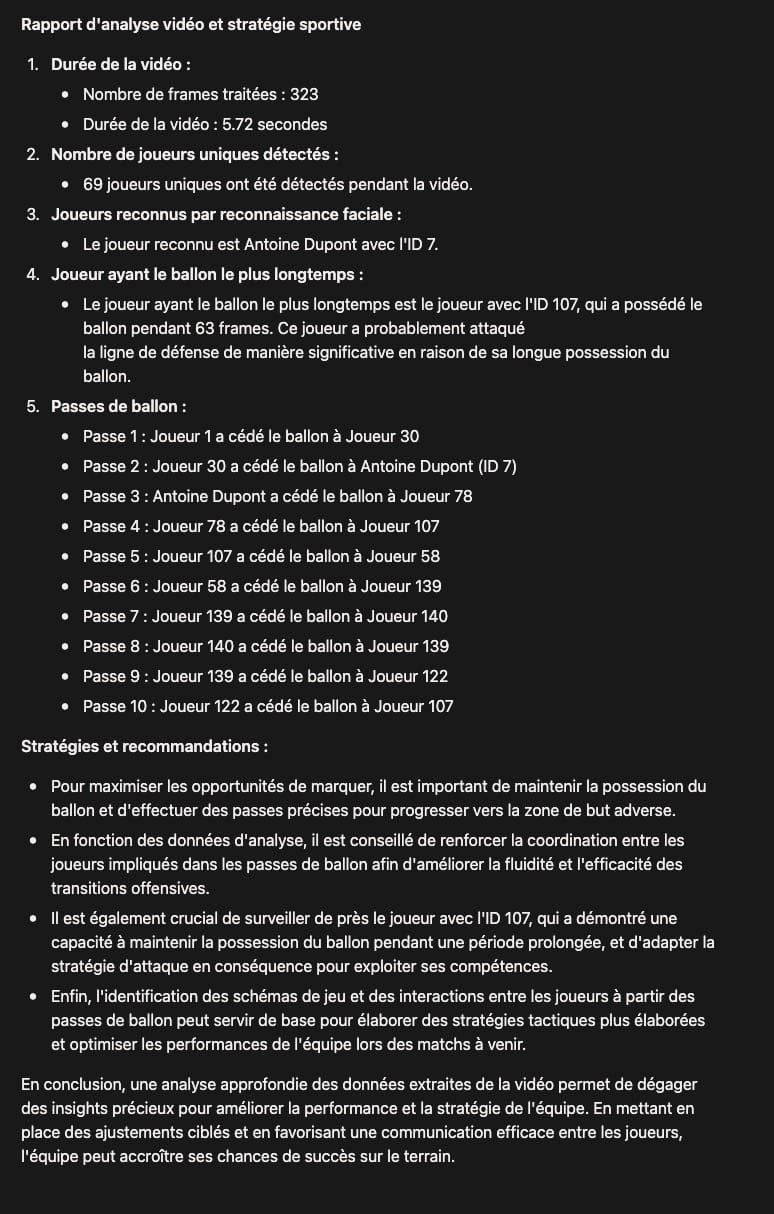 Rapport final après analyse
