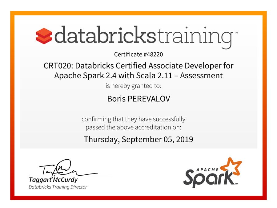 Nouvelle certification Spark de Databricks